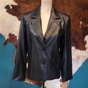 Mountain Lake Women's Black Leather Jacket